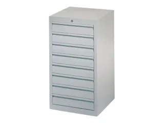 ladekast HxBxD 900x500x500mm 8laden slot RAL7035 front RAL7035 - 2