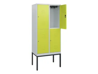 dubbeldekse locker,HxBxD 1950x800x500mm,2x2vak.,vak B 400mm - 2
