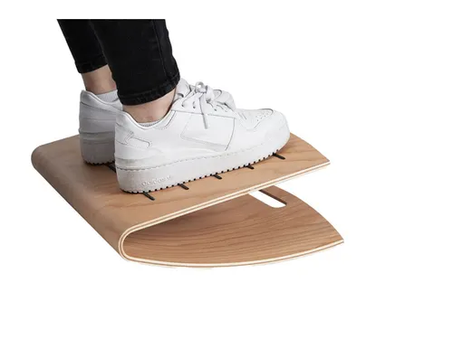 ERGOFEET Comfort: ergonomische houten voetensteun tweezijdig ontwerp