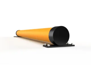 vloerbarrière,v. binnen/buiten,HxL 150x2000mm,geel - 4