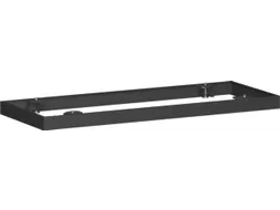sokkel,v. roldeurkast,HxB 50x1000mm,metaal,zwart