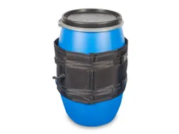 verwarmingsmantel,v. 120l vat,buiten nylon,zwart,400 W,m. thermostaat