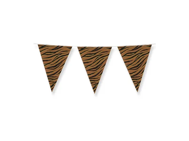 Slinger Folie vlaggen Party Flags foil Tiger Safari 30cmx10m