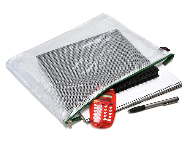 Ritszak Foldersys PVC B4 transp sluiting groen Pocket Zip B4 Groen