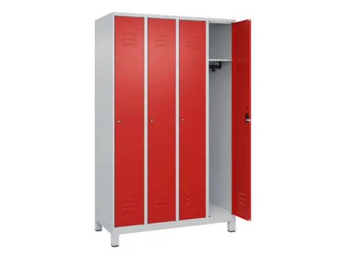 locker,HxBxD 1950x1200x500mm,4vak,vak B 300mm,cil.-slot,voeten