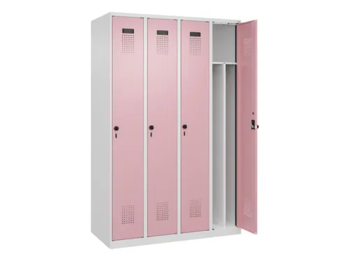 locker voor scheiding van kleding,HxBxD 1850x1200x500mm,4vak