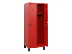 schoollocker,HxBxD 1630x600x500mm,2vak,vak B 300mm,draaigrendel,voeten