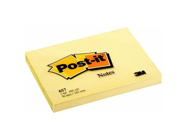 Notes Canary Yellow, 76 x 102 mm, Geel