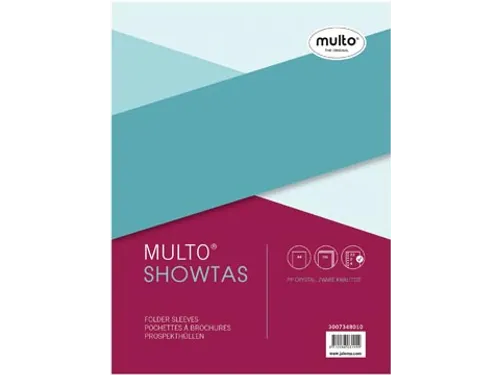 geperforeerde showtas A4 23-gaats, glashelder