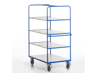 etagewagen,draagverm. 600kg,4etage(s),laadvl. LxB 1200x740mm,houtetage - 10