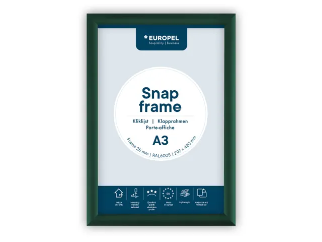 Europel Kliklijst Premium A3 25 mm Groen