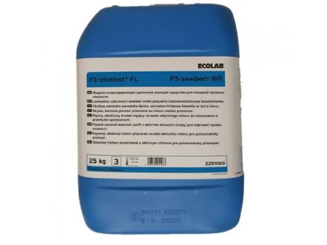 Zinnfest 25kg Vloeibaar alkalisch reinigingsmiddel met chloor