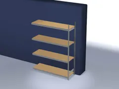 breedvakstelling,aanbouwveld,HxBxD 2500x2020x635mm,vakl. 350kg