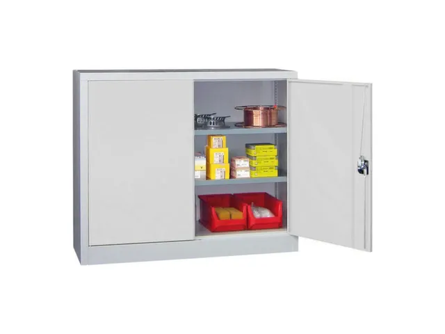grootvolumekast met openslaande deuren,RAL7035,front RAL7035