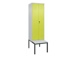 locker voor scheiding van kleding,HxBxD 2120x600x815mm,2vak