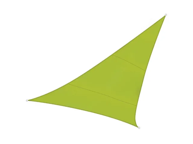 Zonnezeil Driehoek 5x5x5m Lichtgroen