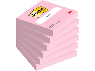 Memoblok 3M Post-it 654 76X76mm Roze - 1