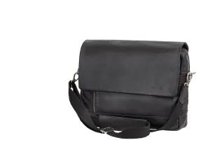 Laptop aktetas Alassio ORO. Zwart leer. - 1