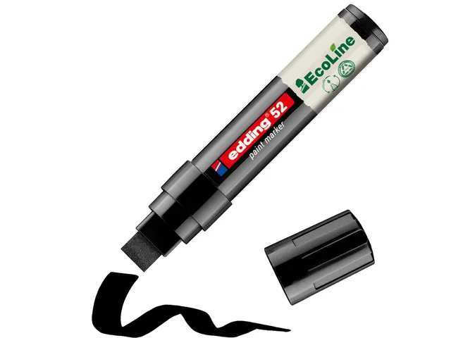 Paintmarker edding 52 EcoLine op waterbasis 4-15mm zwart
