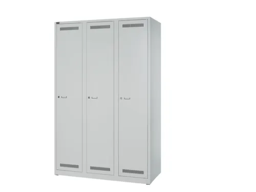 garderobekast,HxBxD 1850x1200x500mm,3vak,vak B 300mm,cil.-slot