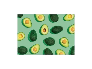 Placemat 45x32cm PVC Avocado Groen 6 Stuks - 1