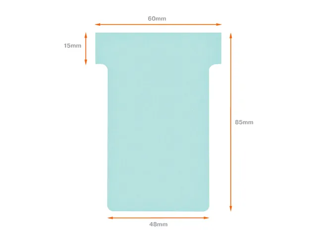 Planbord T-kaart Nobo nr 2 48mm blauw