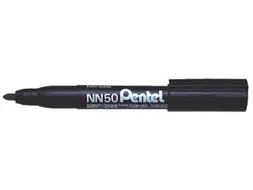 Viltstift Pentel NN50 rond zwart 1.5-3mm