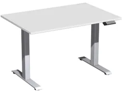 Elektrisch ihv bureau,HxBxD 730-1230x1200x800mm,blad lichtgrijs