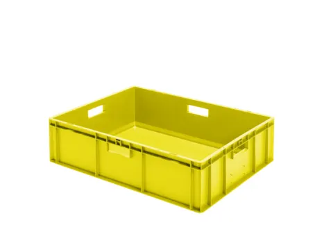 Euronorm-stapelbak 78liter 210x800x600mm Wanden/bodem Gesloten Geel