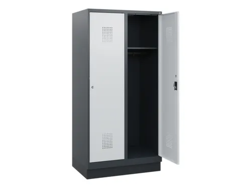schoollocker,HxBxD 1630x800x500mm,2vak,vak B 400mm,cil.-slot,sokkel