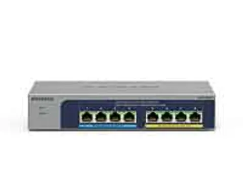 Ms108Up-100Eus Gigabit Switch Standalone 8xRJ45 grijs-blauw unmanaged