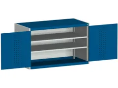 kast met geperforeerde platen,HxBxD 800x1300x650mm,2xStalen bodem