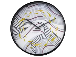 Wandklok Nextime dia 30cm grijs kunststof Koi - 2