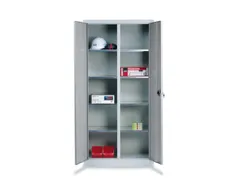 universele kast,RAL 7035,HxBxD 1950x1200x500mm,2x4legborden