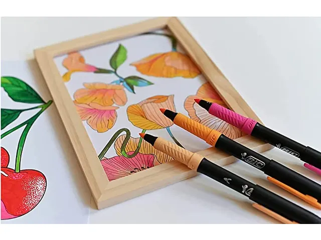 Kleurstiften Bic Intensity Premium assorti etui à 12 stuks