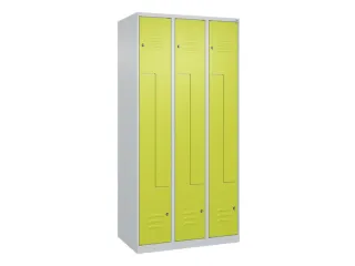 Z-garderobekast,HxBxD 1850x900x500mm,vak B 150/300mm,cil.-slot - 1