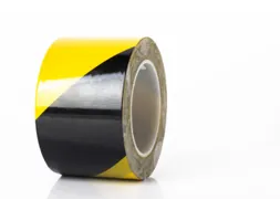 tape,standaardkleur,PVC,geel/zwart,band LxB 30mx75mm