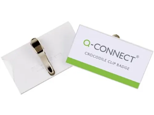 Badge Met Krokodillenklem Incl Blanco Insteekkaart 75x40mm 25 Stuks