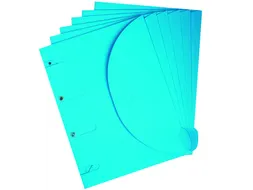 Smartfolder geperforeerde opbergmappen A4 blauw 6 stuks