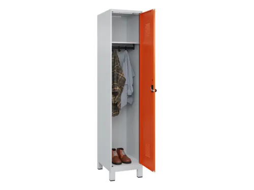 locker,HxBxD 1950x400x500mm,1vak,vak B 400mm,draaigrendel,voeten