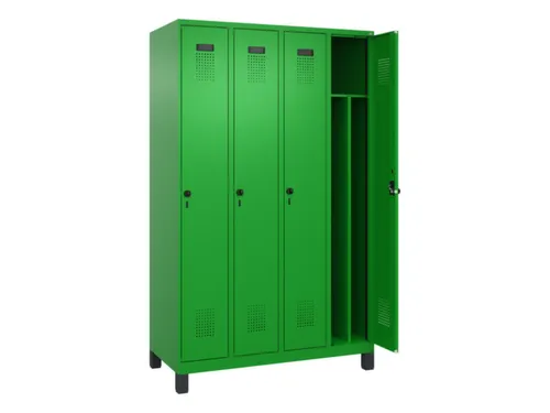 locker voor scheiding van kleding,HxBxD 1950x1200x500mm,4vak