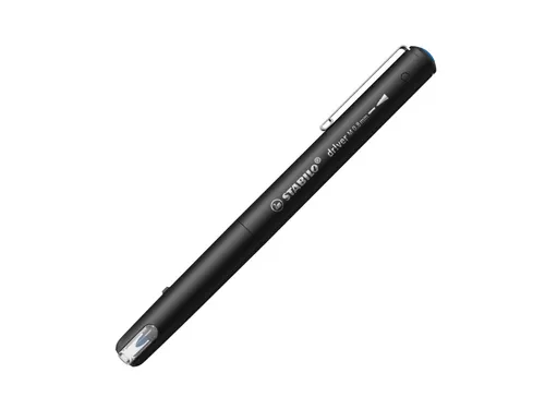 Fineliner STABILO dr!ver medium punt 0.8 mm Blauw