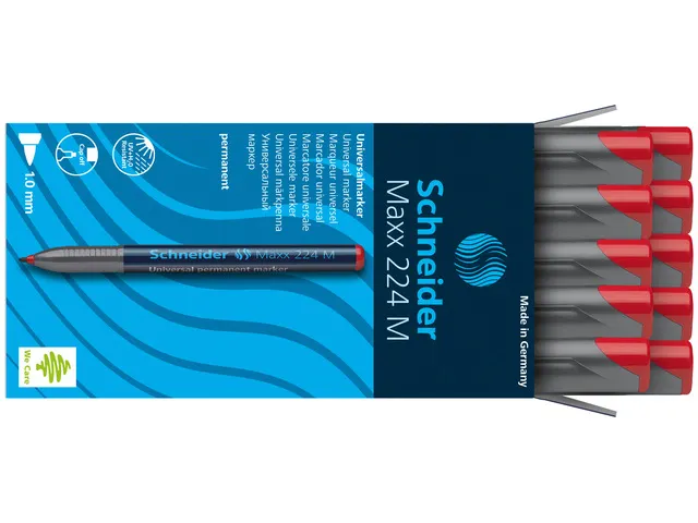 Universele marker Schneider Maxx 224 M permanent rood