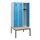 locker met bank,HxBxD 1950x900x815mm,3vak,vak B 300mm,cilinderslot