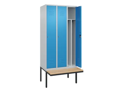 locker voor scheiding van kleding,HxBxD 2120x900x815mm,3vak