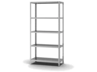 magazijnstelling,grondveld,HxBxD 2000x1000x400mm,vaklast 200kg - 2
