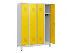 schoollocker,HxBxD 1630x1200x500mm,4vak,vak B 300mm,cil.-slot,voeten