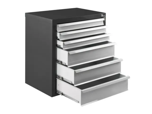 ladekast,HxBxD 750x700x435mm,6lade(n),volledig uittrekbaar