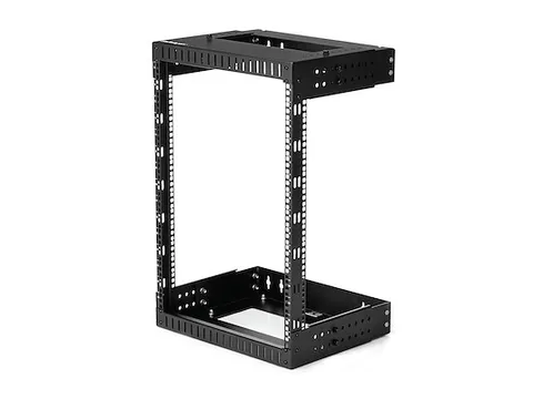 15U wand monteerbaar server rack met verstelbare rails