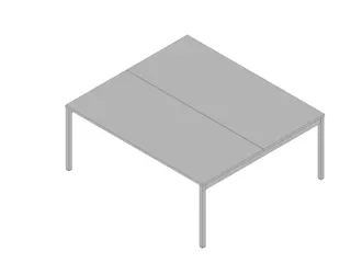 In hoogte verstelbare benchtafel,HxBxD 680-760x1800x1600mm,blad grijs - 1
